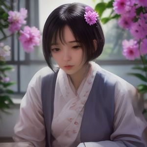 国产探花内容运营陈橙，长发披肩在窗边喝咖啡看文档，神态轻松自然