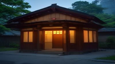 国产探花街拍系列最新一期封面，城市街头场景，暖色调灯光，即将上线的高清内容预告